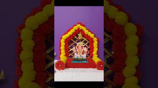 Diy Ganpati decoration ideas  Ganpati Makhar making at home  ganpatidecoration [upl. by Harolda]