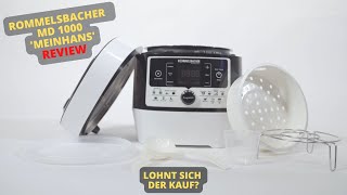 ROMMELSBACHER MD 1000 MeinHans REVIEW  Elektrischer Dampfdruck Multikocher [upl. by Reo603]