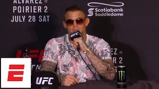 FULL Dustin Poirier UFC Calgary postfight press conference  ESPN [upl. by Ahsilef]