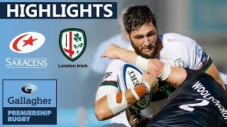 Saracens 1613 London Irish HIGHLIGHTS  Late Penalty Seals Victory  Gallagher Premiership 201920 [upl. by Sordnaxela695]