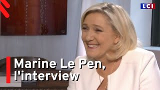 Marine Le Pen linterview Présidentielle quotUne semaine pour convaincrequot [upl. by Neeron184]