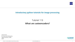 Tutorial 113  What are autoencoders [upl. by Syhr]