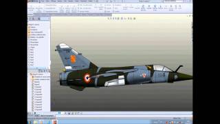 Avion de chasseMirage F1 SolidWorkswmv [upl. by Tegirb]