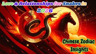 Love and Relationships for Snakes in 2026 Chinese Zodiac Insights [upl. by Xaviera495]