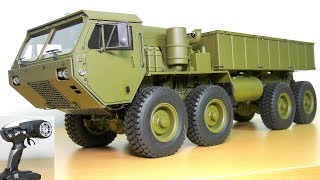 AMAZING RC TRUCK M983 HEMTT OSHKOSH 8x8 UNBOXING RC CRAWLER AMEWI 22389 HG P801 [upl. by Nisen]