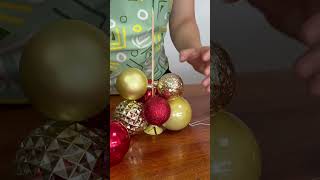 Árvore de Natal com bolas confira o vídeo completo no canal natal [upl. by Hamehseer]