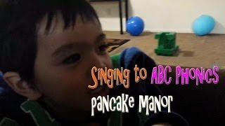 Learning ABC Letter alphabet song with PANCAKEMANOR [upl. by Aitnic]