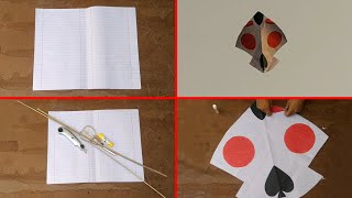 How to make kite with note book paper at home  Copy paper kite making and flying tricks  Diy kites [upl. by Lleira355]