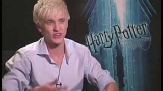 Tom Felton answers fan questions  moviefone [upl. by Mumford]