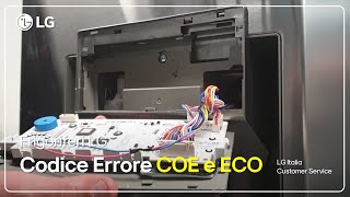 Frigoriferi LG  Riparazione  Codice di errore COE o ECO su un frigorifero LG [upl. by Nomde786]