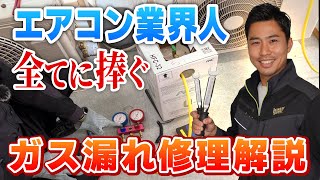 【日本一分かりやすいエアコンガス補充】ガス漏れの仕組みから作業の落とし穴まで、修理のプロが徹底解説＜掃除amp取り付けにも活かせる＞｜神奈川 [upl. by Theressa]