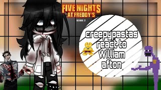 •creepypastas react to William afton• [upl. by Oster517]