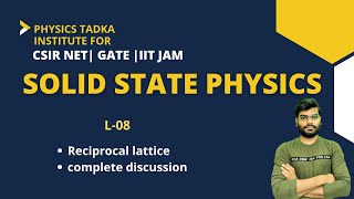 solid state physics reciprocal lattice  complete discussion in hindi  csir net [upl. by The]