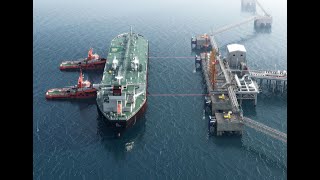 Ship Berthing Animation By Laser Distance Sensors  Berthing aid systems  Offshore Animation [upl. by Balas971]