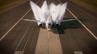 Embraer E195E2 Passes Water Spray Test [upl. by Welch674]