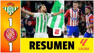 GIRONA no pudo sacar el triunfo ante REAL BETIS y cedió puntos en la cima al Real Madrid  La Liga [upl. by Eniamor932]