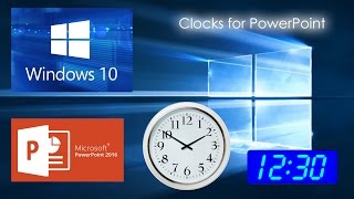 How to display a clock in PowerPoint [upl. by Moran520]