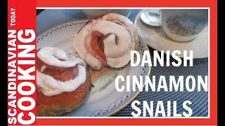 How To Make Delicious Danish Cinnamon Snails 😋 Kanelsnegle Opskrift [upl. by Adigun]