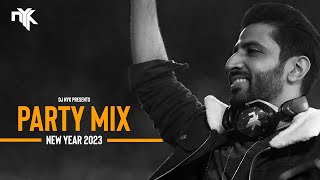 DJ NYK  New Year 2023 Party Mix  Yearmix  Non Stop Bollywood Punjabi English Remix Songs [upl. by Elhsa922]