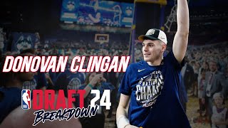 Donovan Clingan Scouting Report  2024 NBA Draft Breakdowns [upl. by Asillim]