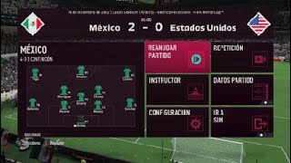 MEXICO VS USA 1er Tiempo FINAL MUNDIAL QATAR 2022 [upl. by Artinak]