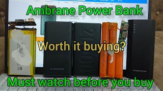 Ambrane Power Bank must watch before you buywhat is inside the ambrane power bank build quality [upl. by Nera]