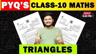 Ch 6 Triangles Previous Year Questions  Class 10 Maths Most Important Questions [upl. by Stephen]