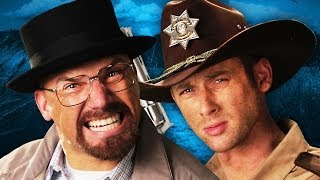 Rick Grimes vs Walter White Epic Rap Battles of History [upl. by Phelia]