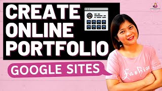 FREE PORTFOLIO WEBSITE  CREATE ONLINE PORTFOLIO  GOOGLE SITES TUTORIAL👌 [upl. by Ytram]