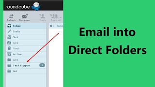 To direct email into folders in Roundcube  Roundcube Email Filter Bangla [upl. by Leyameg437]