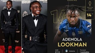 Congratulation to Ademola lookman for topping it to the BallondOr 2024 ranking number 14 [upl. by Bonita]