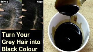 3 Ingredients Apply this Hair Oil Turn Grey Hair into Black  100 Naturally   Sree Vlogs [upl. by Adnik]