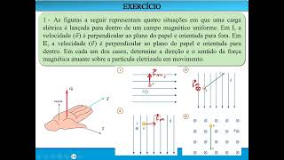 Exercícios  Força Magnética [upl. by Ellerihs751]