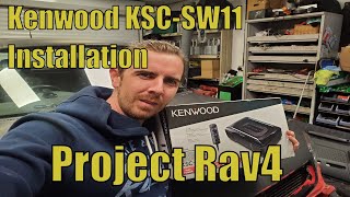 Project Rav4 Installing Kenwood KSCSW11 Subwoofer [upl. by Earased66]