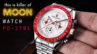 The Moon Watch Killer ₹7k  Pagani Design PD 1701 V5  Omega Speedmaster Homage Unboxing amp Features [upl. by Shah286]