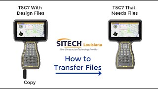 SITEWORKS How to Copy Project Data from a TSC7 to a USB  SITECH Louisiana [upl. by Ardine800]