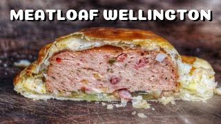 MEATLOAF WELLINGTON  BAVARIAN MEATLOAF in PUFF PASTRY  0815BBQ  International [upl. by Dnalyag]