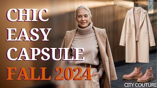 Capsule Wardrobe Essentials For Women Over 50 FALL 2024 [upl. by Mitzi]