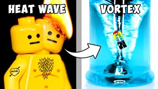 10 Cursed LEGO Minifigures Vs Natural Disasters [upl. by Annadiane]