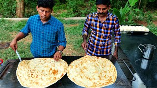 KING of BIG SIZE PAROTTA  How To Make Layered Soft Family Paratha  Kerala Paratha  Village Food [upl. by Blayze]