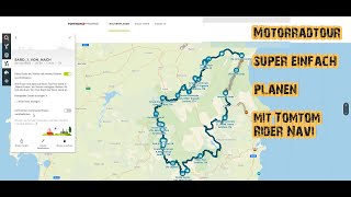 Motorradtour einfach erstellen mit TomTom Rider 500 ✔️  Erstellung von GPX Dateien 💪 [upl. by Stryker686]