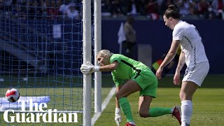 New Zealand defender Meikayla Moore scores hattrick of own goals in SheBelieves Cup [upl. by Oidale742]