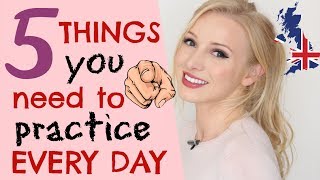 5 things to practice every day to improve your English communication skills [upl. by Stevenson]