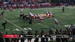 2023 NCAA Div III FB Championship Semifinal  Cortland vs RandolphMacon [upl. by Assirol]