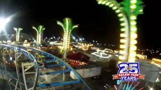 GoPro at the Salem Fair on the Riptide Coaster [upl. by Dnomyaw]