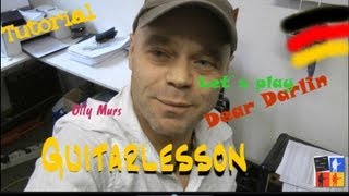 Dear Darlin  Guitarlesson Gitarre lernen online [upl. by Aihsenal]