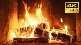 🔥 FIREPLACE 10 HOURS Ultra HD 4K  Relaxing Fire Burning Video amp Crackling Fireplace Sounds [upl. by Etteniuq]