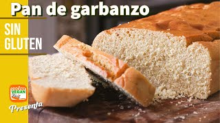 Pan de garbanzo Sin gluten sin huevo sin leche sin amasar  Cocina Vegan Fácil [upl. by Whyte395]