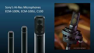 Sony Microphone Technologies [upl. by Daria220]