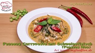 Thailändisch kochen Panaeng Currypaste mit Schweinefleisch Panaeng Muu [upl. by Yllop]